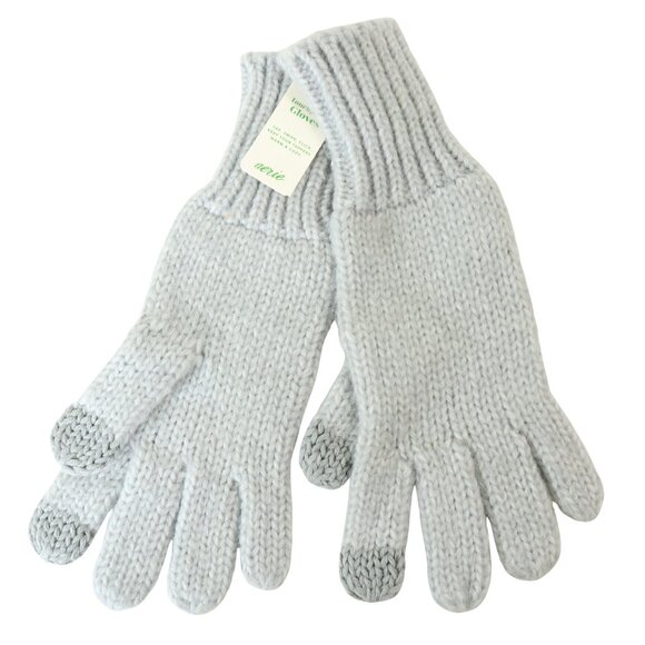 Aerie Touchpoint Gloves Gray Touchscreen Gloves Knit Women's One Size - Picture 1 of 8